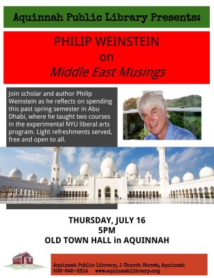 7.16.15 Phil Weinstein- Middle East Musings