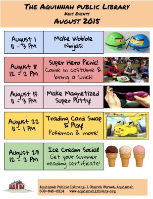 August 2015 kids events