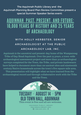 Aquinnah past, Present, and future10,000 years of history and twenty five years of archaeology (1)