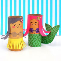 paper roll mermaids